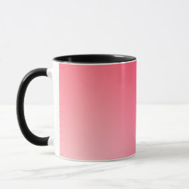 Taza Círculo de degradado rojo con viñeta de diseño abs
