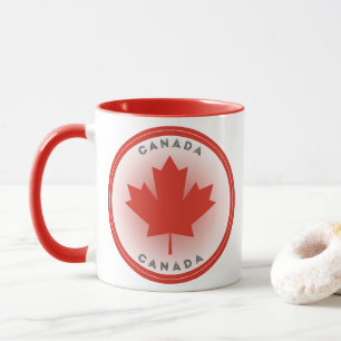 Taza Círculo de hoja de arce de Canadá