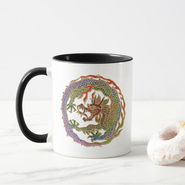 Taza Círculo del Dragón Eterno (Con donut)