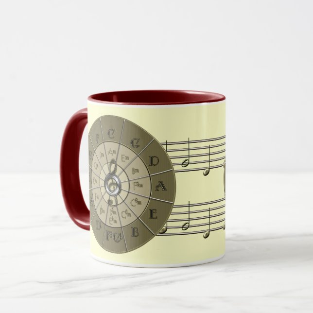 Taza Círculo del oro de Deco de los quintos (Anverso izquierdo)