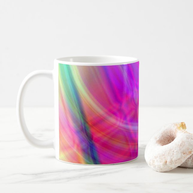 Taza Círculo psicodélico (Con donut)