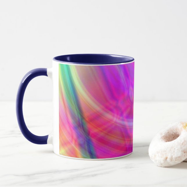 Taza Círculo psicodélico (Con donut)