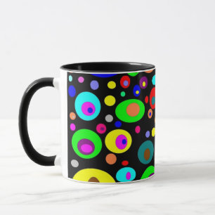 Taza Círculos abstractos vibrantes