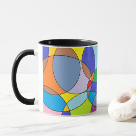 Taza Círculos de color y óvalos