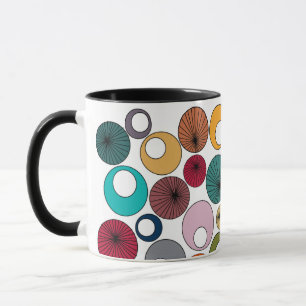 Taza Círculos modernos de mediados del siglo