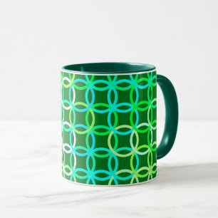 Taza Círculos modernos de mediados del siglo XX, tonos 