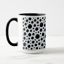Taza Círculos negros modernos