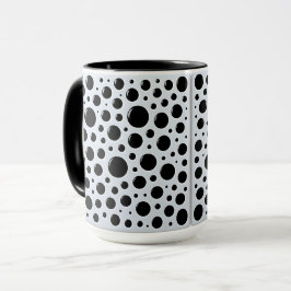 Taza Círculos negros modernos