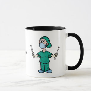 Taza Cirujana con herramientas