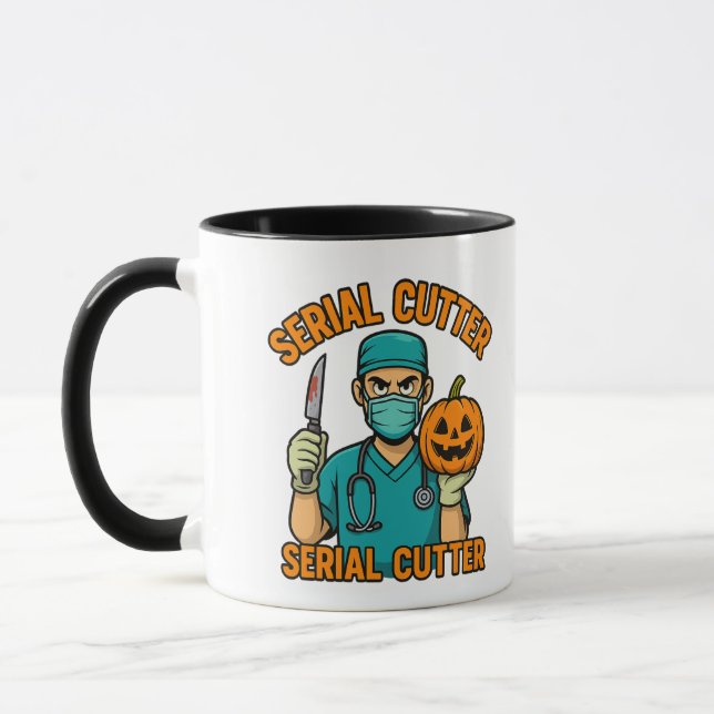 Taza Cirujano divertido Halloween Mug (Izquierda)