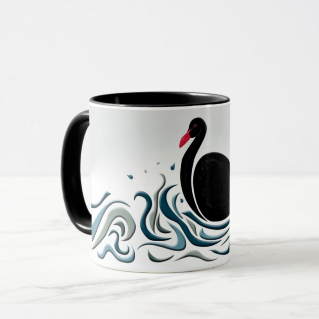 Taza Cisne negro (Anverso izquierdo)