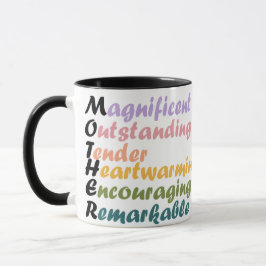Taza Cita acróstica de Madre Magnífica - mejor regalo -