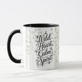 Taza Cita Botánica Corazón Salvaje Espíritu Tranquilo H