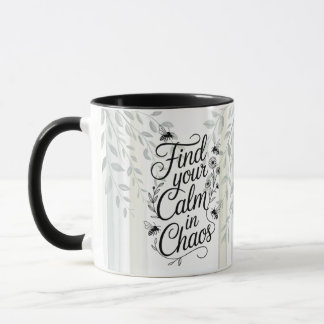 Taza Cita botánica de Heritage Encuentra tu calma en el