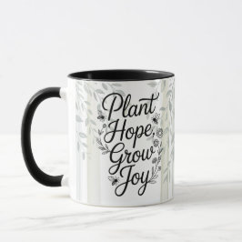 Taza Cita botánica Heritage Plant Hope Grow Joy