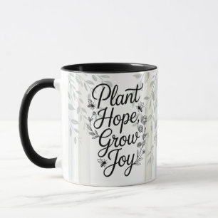 Taza Cita botánica Heritage Plant Hope Grow Joy