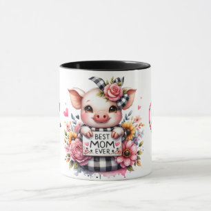 Taza Cita/cerdo personalizada del día de la madre