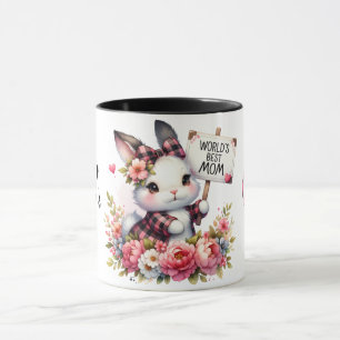 Taza Cita/conejito del Día de la Madre personalizada