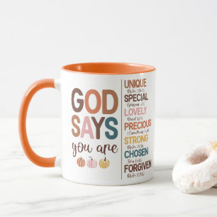 Taza Cita cristiana de Acción de Gracias