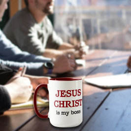 Taza Cita cristiana Jesús es mi escritura de jefe