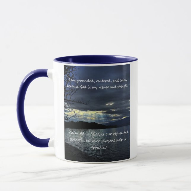 Taza Cita de afirmación cristiana y biblia correspondie (Izquierda)