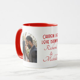 Taza Cita de amor divertida foto Personalizado y nombre