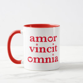 Taza Cita de Amor Vincit Omnia-Latino