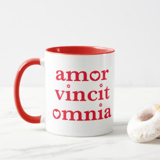 Taza Cita de Amor Vincit Omnia-Latino