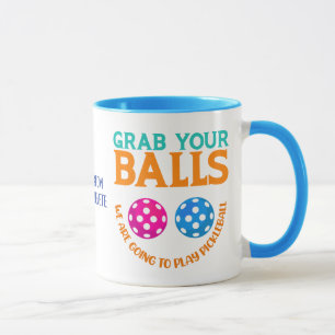 Taza Cita de bolas de bolas de pasto, San Valentín de b