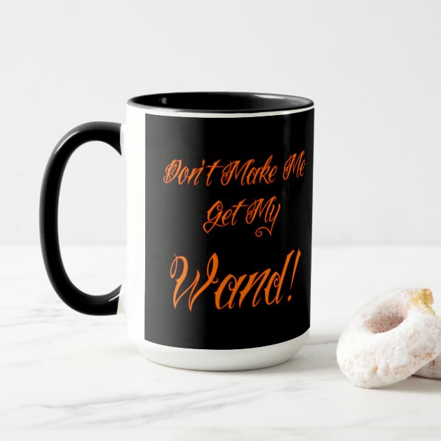 Taza Cita de Brujas de Halloween (Con donut)