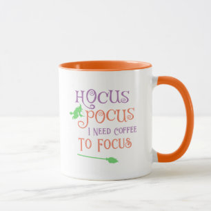Taza Cita de café de Halloween para naranja Witch Hocus