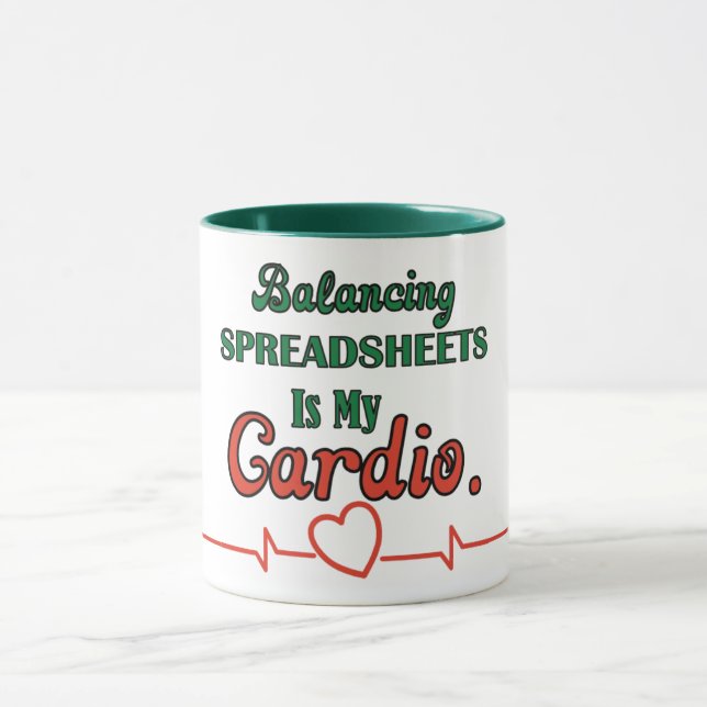 Taza Cita de contador divertida (Centro)