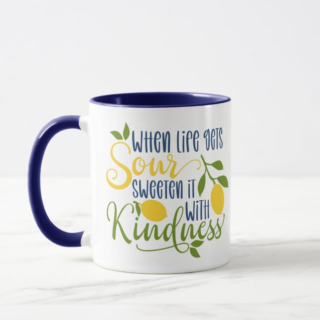 Taza Cita de cortesía de limón Mug (Izquierda)