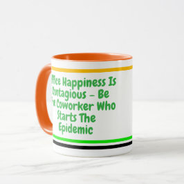 Taza Cita de Coworker divertida | Personalizado Feliz M