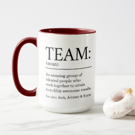 Taza Cita de definición de equipo