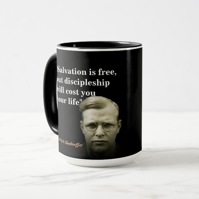 Taza Cita De Dietrich Bonhoeffer Sobre La Salvación (Anverso izquierdo)