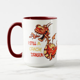 Taza Cita De Dragón Rojo Graciosa Y Cuidada