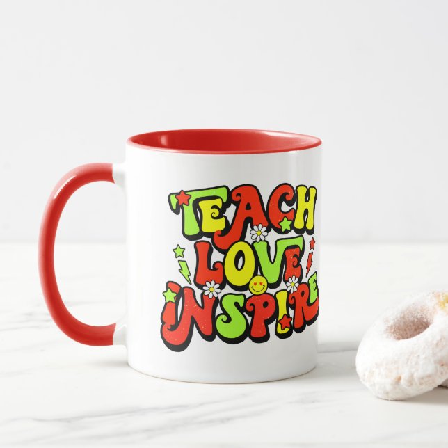 Taza Cita de enseñanza inspiradora (Con donut)