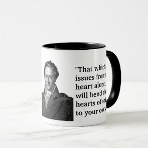 Taza Cita de Goethe en el corazón Mug