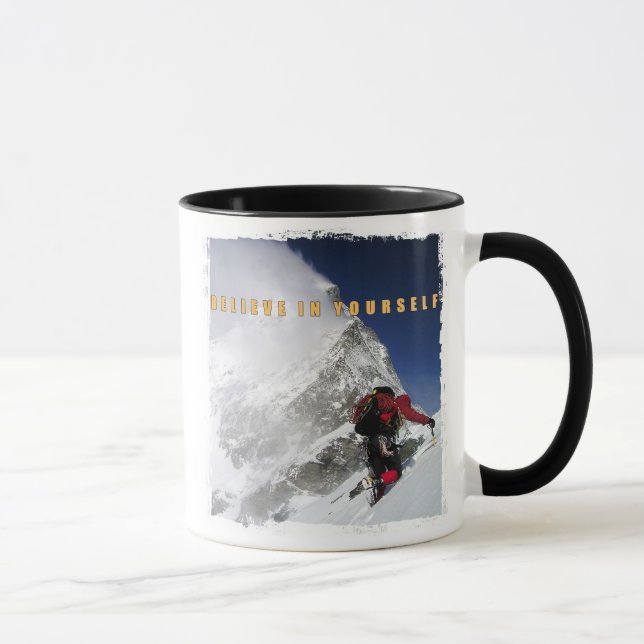 Taza cita de inspiración para los alpinistas (Derecha)
