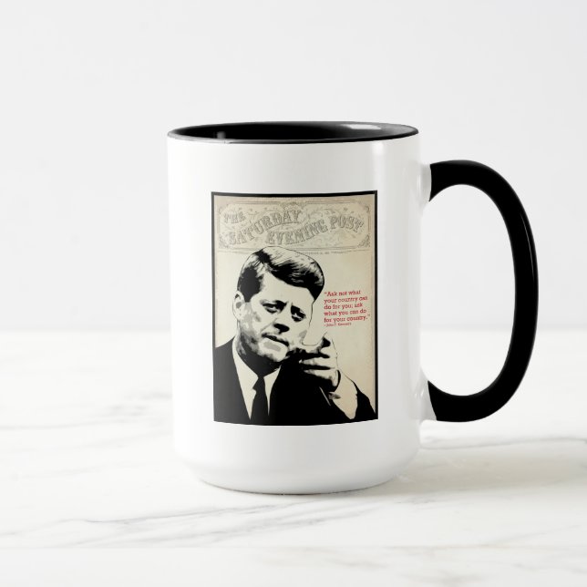 Taza Cita de John F. Kennedy (Derecha)