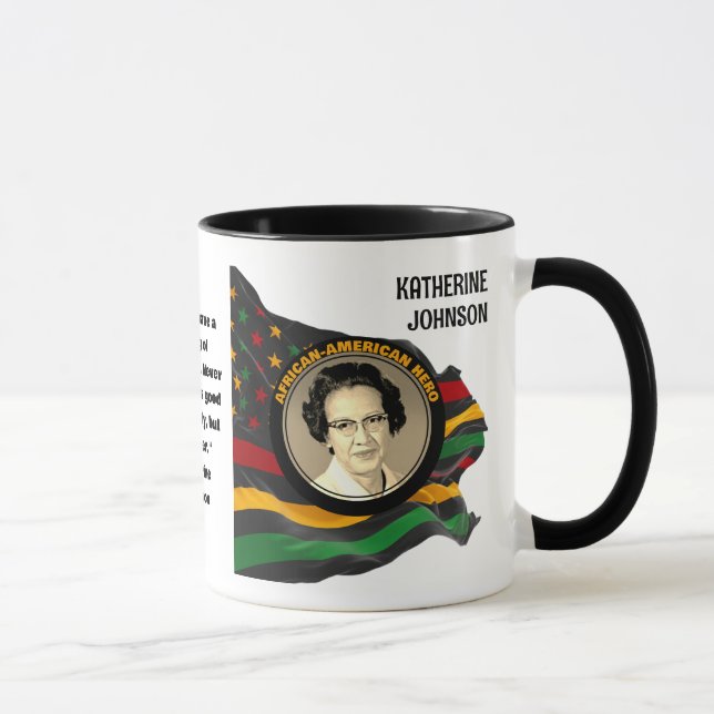 Taza Cita de KATHERINE JOHNSON, mes personalizado de la (Derecha)