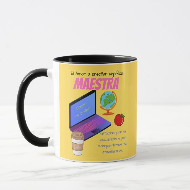 Taza Cita de maestra (Izquierda)
