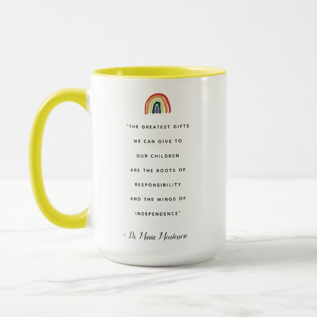 Taza Cita de Maria Montessori (Izquierda)
