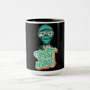 Taza Cita de Máscara Facial de Enfermera