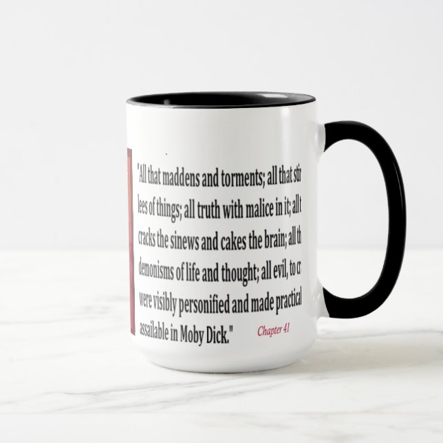 Taza Cita de Moby Dick (Derecha)