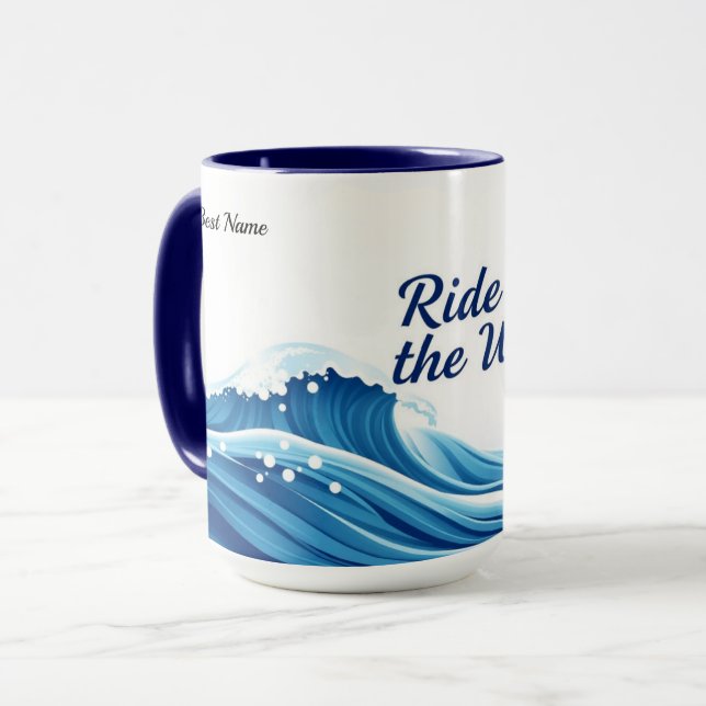 Taza Cita de Ola de Cabalgata (Anverso izquierdo)