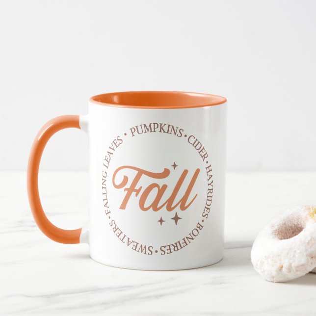 Taza Cita de otoño (Con donut)