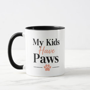 Taza Cita de padre/madre de mascota Mis hijos tienen pa