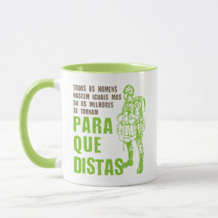 Taza Cita de Paracaidista Portugués